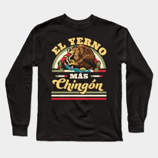 El Yerno Mas Chingon Mexican Flag Cool Son In Law Regalo Long Sleeve T-Shirt